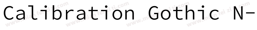 Calibration Gothic N字体转换